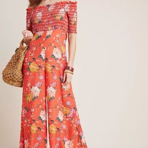 Farm Rio for Anthropologie Off-the-Shoulder Jumpsuit